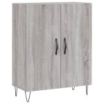 vidaXL Dulap înalt, gri sonoma, 69,5x34x180 cm, lemn compozit
