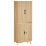 vidaXL Dulap înalt, stejar sonoma, 69,5x34x180 cm, lemn compozit vidaXL Dulap înalt, stejar sonoma, 69,5x34x180 cm, lemn compozit