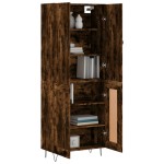 vidaXL Dulap înalt, stejar fumuriu, 69,5x34x180, lemn compozit vidaXL Dulap înalt, stejar fumuriu, 69,5x34x180, lemn compozit