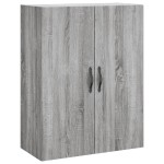 vidaXL Dulap înalt, gri sonoma, 69,5x34x180 cm, lemn compozit