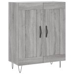 vidaXL Dulap înalt, gri sonoma, 69,5x34x180 cm, lemn compozit