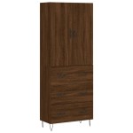 vidaXL Dulap înalt, stejar maro, 69,5x34x180 cm, lemn compozit vidaXL Dulap înalt, stejar maro, 69,5x34x180 cm, lemn compozit