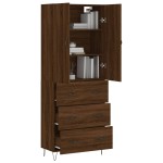 vidaXL Dulap înalt, stejar maro, 69,5x34x180 cm, lemn compozit vidaXL Dulap înalt, stejar maro, 69,5x34x180 cm, lemn compozit