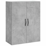 vidaXL Dulap înalt, gri beton, 69,5x34x180, lemn compozit