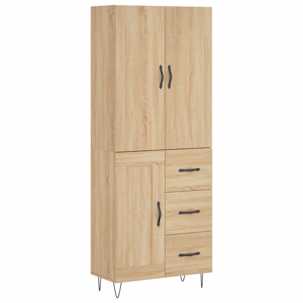 vidaXL Dulap înalt, stejar sonoma, 69,5x34x180 cm, lemn compozit