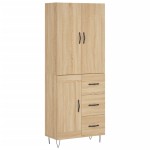 vidaXL Dulap înalt, stejar sonoma, 69,5x34x180 cm, lemn compozit