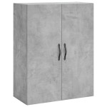 vidaXL Dulap înalt, gri beton, 69,5x34x180, lemn compozit