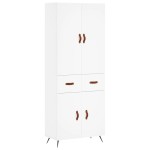 vidaXL Dulap înalt, alb, 69,5x34x180 cm, lemn compozit vidaXL Dulap înalt, alb, 69,5x34x180 cm, lemn compozit