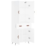 vidaXL Dulap înalt, alb, 69,5x34x180 cm, lemn compozit vidaXL Dulap înalt, alb, 69,5x34x180 cm, lemn compozit
