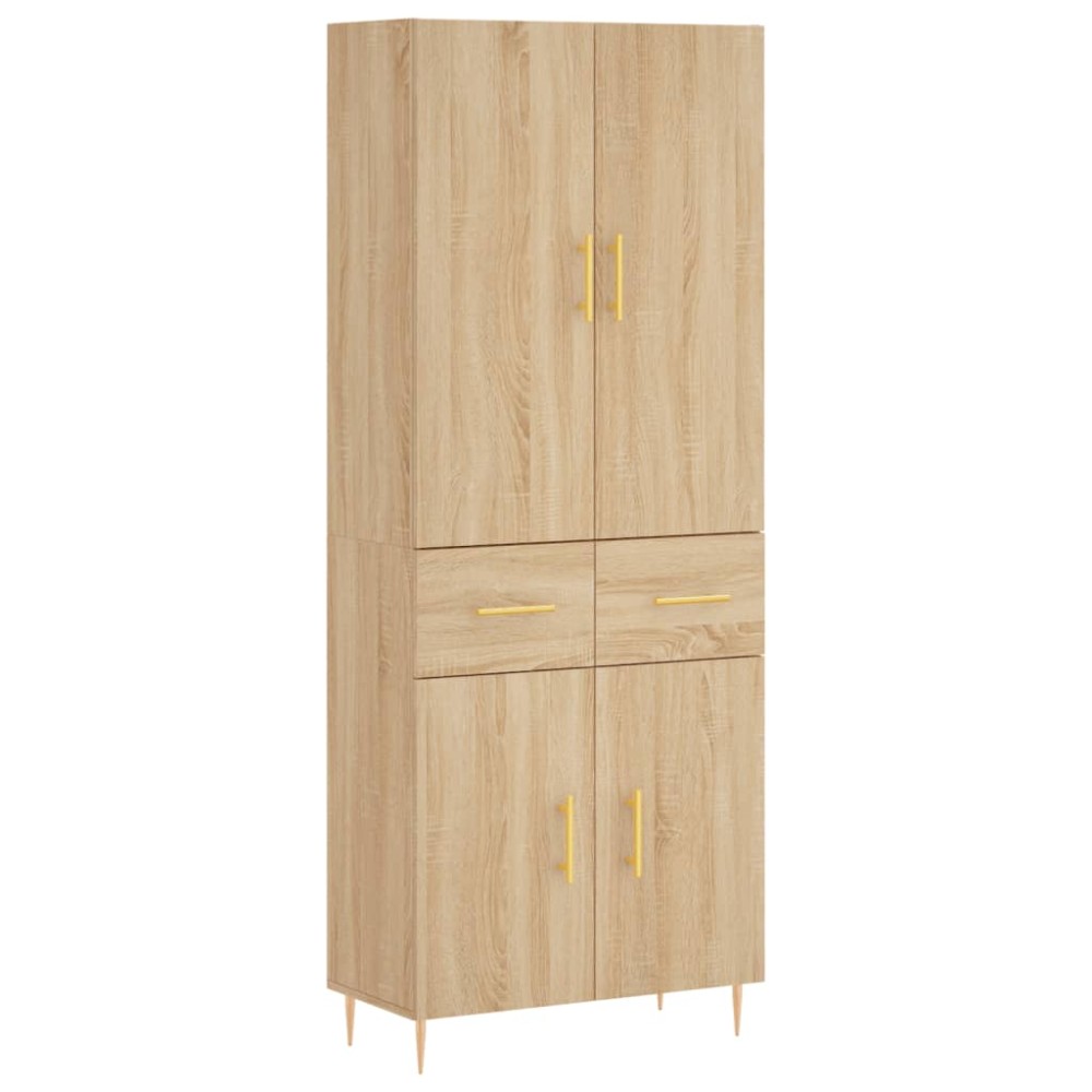 vidaXL Dulap înalt, stejar sonoma, 69,5x34x180 cm, lemn compozit