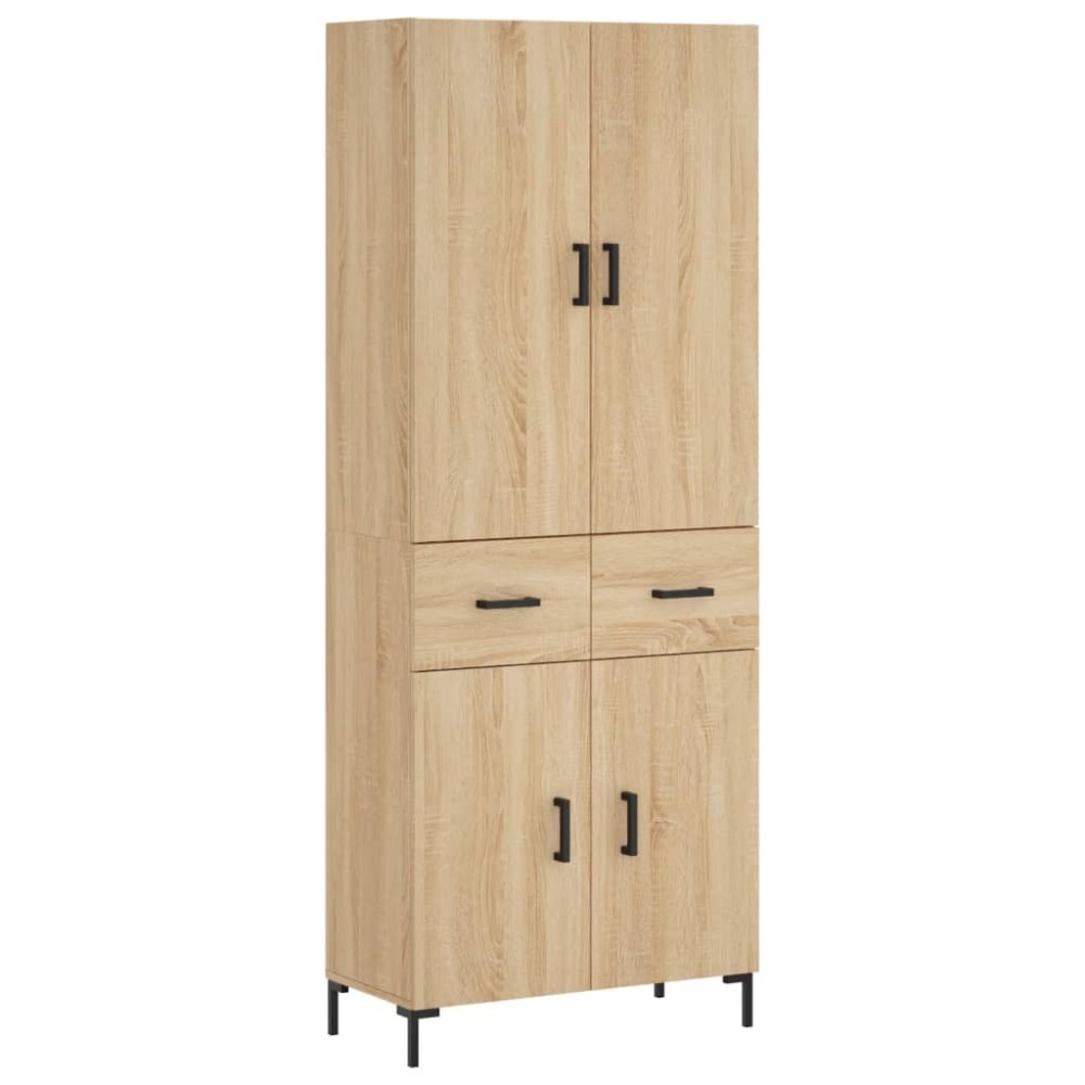 vidaXL Dulap înalt, stejar sonoma, 69,5x34x180 cm, lemn compozit