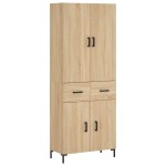 vidaXL Dulap înalt, stejar sonoma, 69,5x34x180 cm, lemn compozit vidaXL Dulap înalt, stejar sonoma, 69,5x34x180 cm, lemn compozit