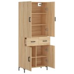 vidaXL Dulap înalt, stejar sonoma, 69,5x34x180 cm, lemn compozit vidaXL Dulap înalt, stejar sonoma, 69,5x34x180 cm, lemn compozit