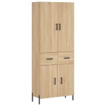 vidaXL Dulap înalt, stejar sonoma, 69,5x34x180 cm, lemn compozit