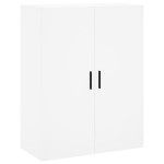 vidaXL Dulap înalt, alb, 69,5x34x180 cm, lemn compozit