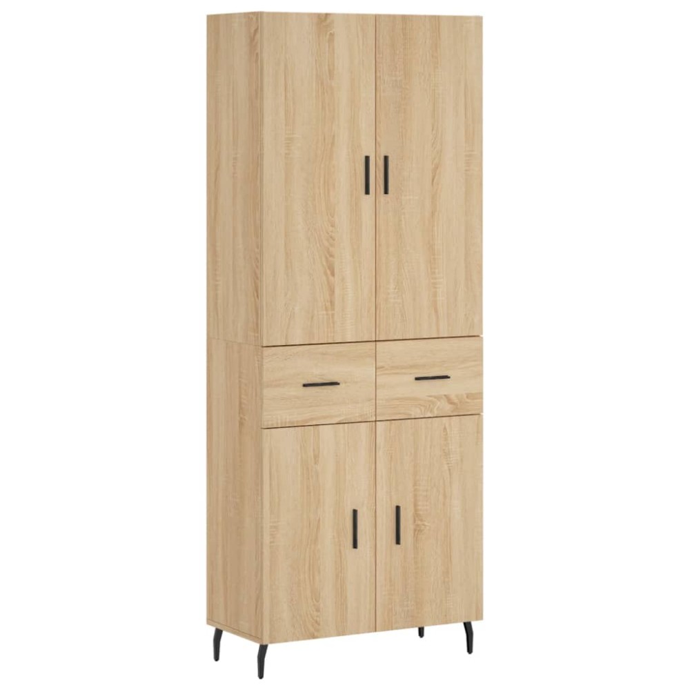 vidaXL Dulap înalt, stejar sonoma, 69,5x34x180 cm, lemn compozit