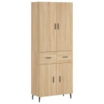 vidaXL Dulap înalt, stejar sonoma, 69,5x34x180 cm, lemn compozit vidaXL Dulap înalt, stejar sonoma, 69,5x34x180 cm, lemn compozit