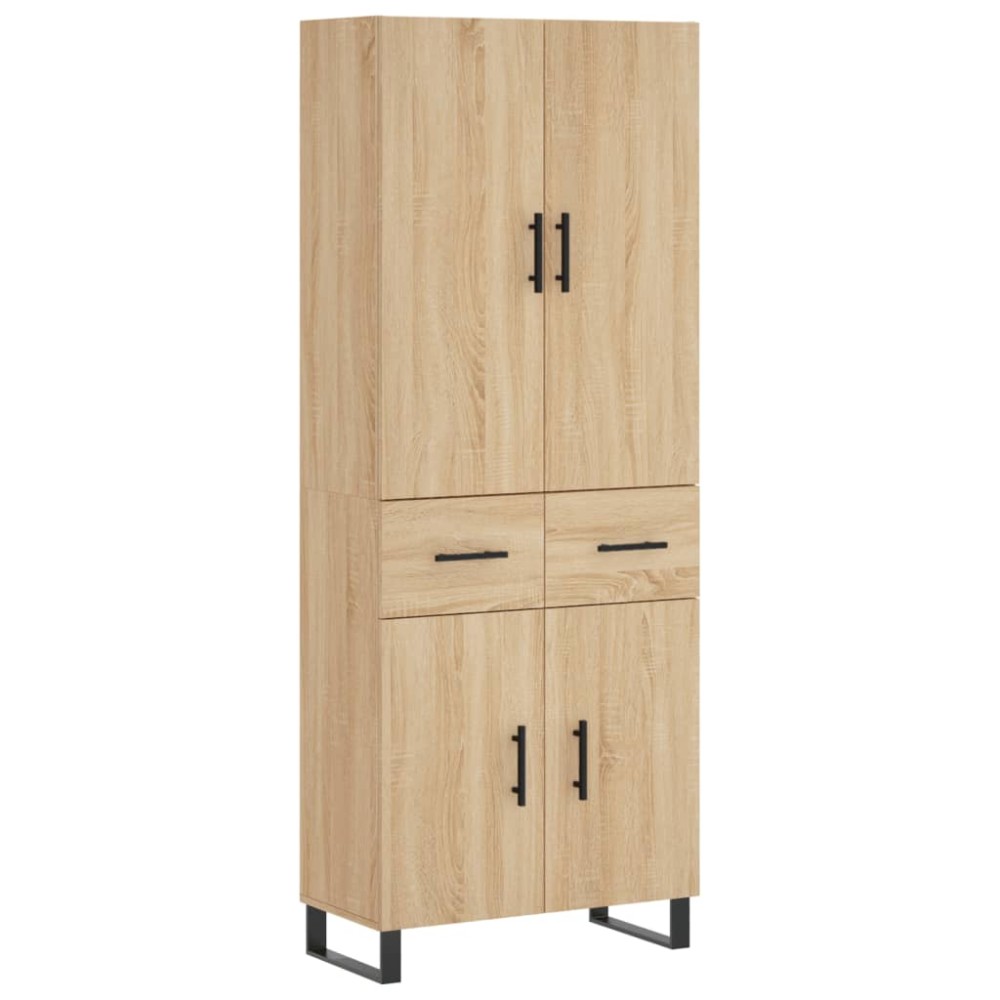 vidaXL Dulap înalt, stejar sonoma, 69,5x34x180 cm, lemn compozit