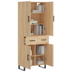 vidaXL Dulap înalt, stejar sonoma, 69,5x34x180 cm, lemn compozit vidaXL Dulap înalt, stejar sonoma, 69,5x34x180 cm, lemn compozit