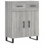 vidaXL Dulap înalt, gri sonoma, 69,5x34x180 cm, lemn compozit