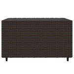 vidaXL Set mobilier de grădină cu perne, 3 piese, maro, poliratan vidaXL Set mobilier de grădină cu perne, 3 piese, maro, poliratan