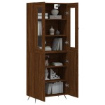 vidaXL Dulap înalt, stejar maro, 69,5x34x180 cm, lemn compozit vidaXL Dulap înalt, stejar maro, 69,5x34x180 cm, lemn compozit