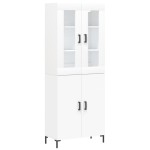 vidaXL Dulap înalt, alb, 69,5x34x180 cm, lemn compozit