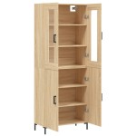 vidaXL Dulap înalt, stejar sonoma, 69,5x34x180 cm, lemn compozit