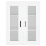 vidaXL Dulap înalt, alb, 69,5x34x180 cm, lemn compozit