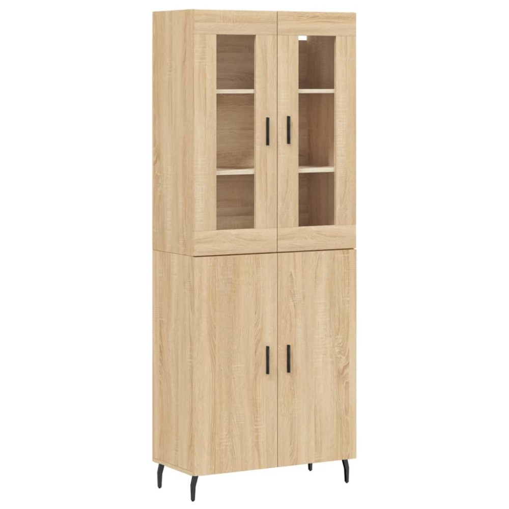 vidaXL Dulap înalt, stejar sonoma, 69,5x34x180 cm, lemn compozit