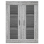 vidaXL Dulap înalt, gri sonoma, 69,5x34x180 cm, lemn compozit