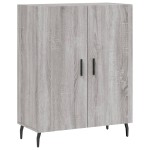 vidaXL Dulap înalt, gri sonoma, 69,5x34x180 cm, lemn compozit