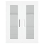 vidaXL Dulap înalt, alb, 69,5x34x180 cm, lemn compozit