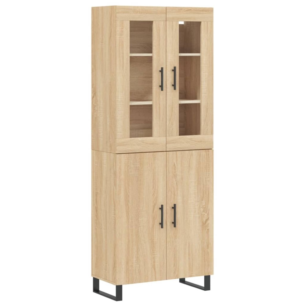 vidaXL Dulap înalt, stejar sonoma, 69,5x34x180 cm, lemn compozit