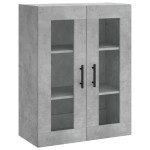 vidaXL Dulap înalt, gri beton, 69,5x34x180, lemn compozit