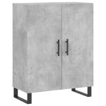 vidaXL Dulap înalt, gri beton, 69,5x34x180, lemn compozit