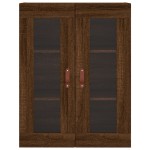vidaXL Dulap înalt, stejar maro, 69,5x34x180 cm, lemn compozit vidaXL Dulap înalt, stejar maro, 69,5x34x180 cm, lemn compozit