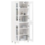 vidaXL Dulap înalt, alb, 69,5x34x180 cm, lemn compozit