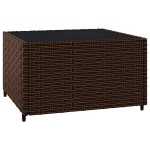 vidaXL Set mobilier de grădină cu perne, 3 piese, maro, poliratan vidaXL Set mobilier de grădină cu perne, 3 piese, maro, poliratan