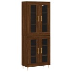 vidaXL Dulap înalt, stejar maro, 69,5x34x180 cm, lemn compozit vidaXL Dulap înalt, stejar maro, 69,5x34x180 cm, lemn compozit