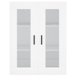 vidaXL Dulap înalt, alb, 69,5x34x180 cm, lemn compozit