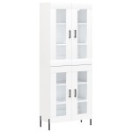 vidaXL Dulap înalt, alb, 69,5x34x180 cm, lemn compozit