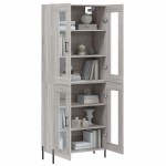 vidaXL Dulap înalt, gri sonoma, 69,5x34x180 cm, lemn compozit