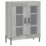 vidaXL Dulap înalt, gri sonoma, 69,5x34x180 cm, lemn compozit