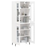 vidaXL Dulap înalt, alb, 69,5x34x180 cm, lemn compozit