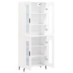 vidaXL Dulap înalt, alb, 69,5x34x180 cm, lemn compozit