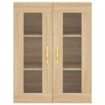 vidaXL Dulap înalt, stejar sonoma, 69,5x34x180 cm, lemn compozit