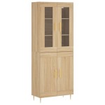 vidaXL Dulap înalt, stejar sonoma, 69,5x34x180 cm, lemn compozit