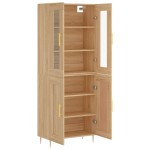 vidaXL Dulap înalt, stejar sonoma, 69,5x34x180 cm, lemn compozit