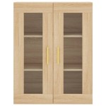 vidaXL Dulap înalt, stejar sonoma, 69,5x34x180 cm, lemn compozit